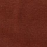 Cotton Polyester Stretch Rib Knit Fabric, 370 gsm, 110 cm — Brown