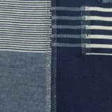 White Plaid Jacquard, Poly-Viscose