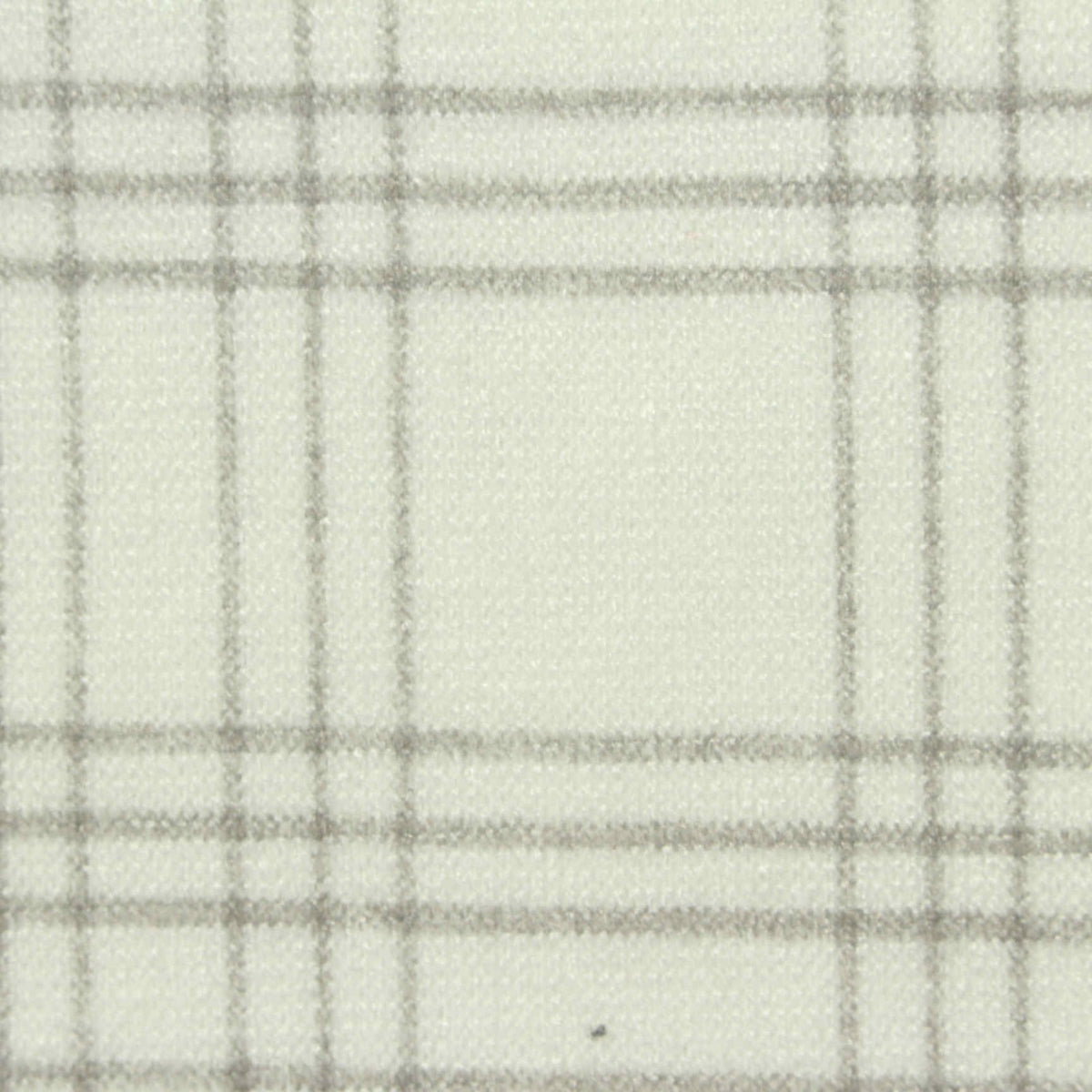 Light Grey Plaid Chunky Knit, Viscose-Poly