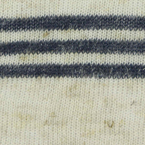 Dark Grey Horizontal-Stripe Chunky Knit, Poly-Linen
