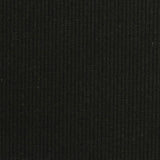Polyester Viscose Stretch Rib Knit Fabric, 300 gsm, 170 cm — Black