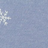 Jacquard Brushed Cotton Polyester French Terry Fabric, 260 gsm, 150 cm — Blue — texture