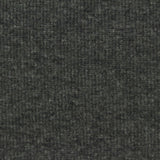 Dark Grey Heathered-Marl Rib Knit, Poly-Cotton