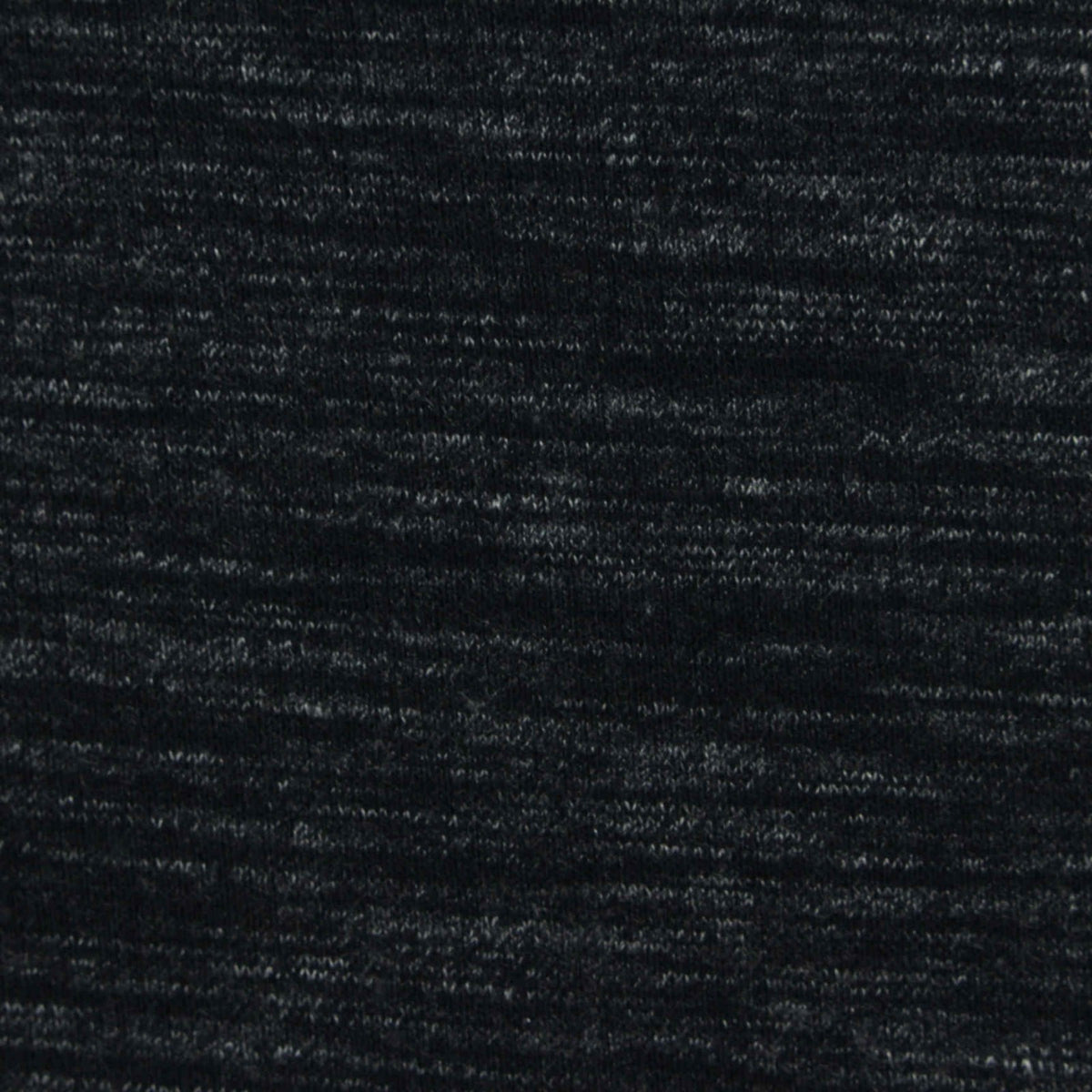 Dark Grey Marl Rib Knit, Cotton, 270 gsm