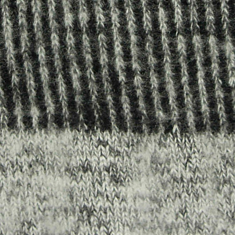 Black Horizontal-Stripe Jersey Knit, Viscose-Poly, 210 gsm, 160 cm