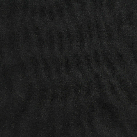 Polyester Viscose Stretch Jersey Knit Fabric, 130 gsm, 160 cm — Black
