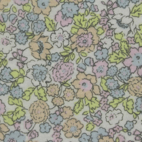 Pink Floral Jersey Knit, Poly-Viscose