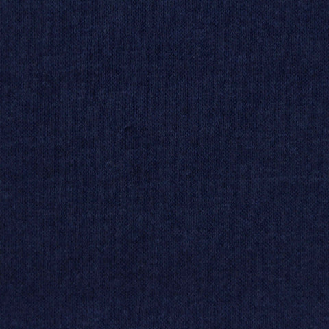 Brushed Cotton Polyester French Terry Fabric, 280 gsm, 170 cm — Navy, ref EF-244346