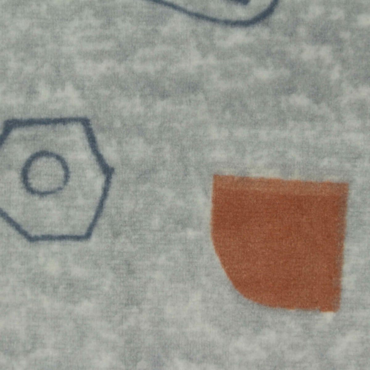 Dark Blue Hexagon Knit, Polyester