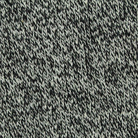 Black Marl French Terry, Cotton-Poly, 265 gsm