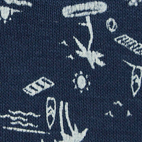 White Palm French Terry, Cotton-Poly