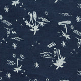White Palm French Terry, Cotton-Poly