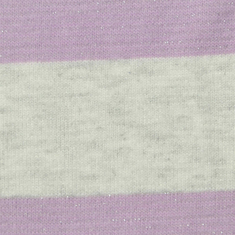 Purple Horizontal-Stripe Interlock Knit, Poly-Viscose, 220 gsm