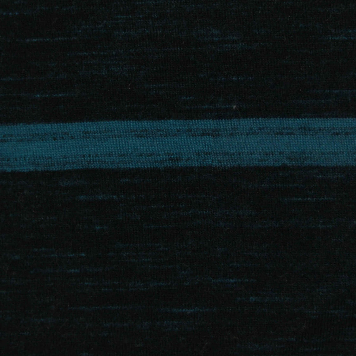 Teal Horizontal-Stripe Jersey Knit, Cotton-Poly