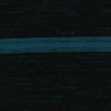 Teal Horizontal-Stripe Jersey Knit, Cotton-Poly