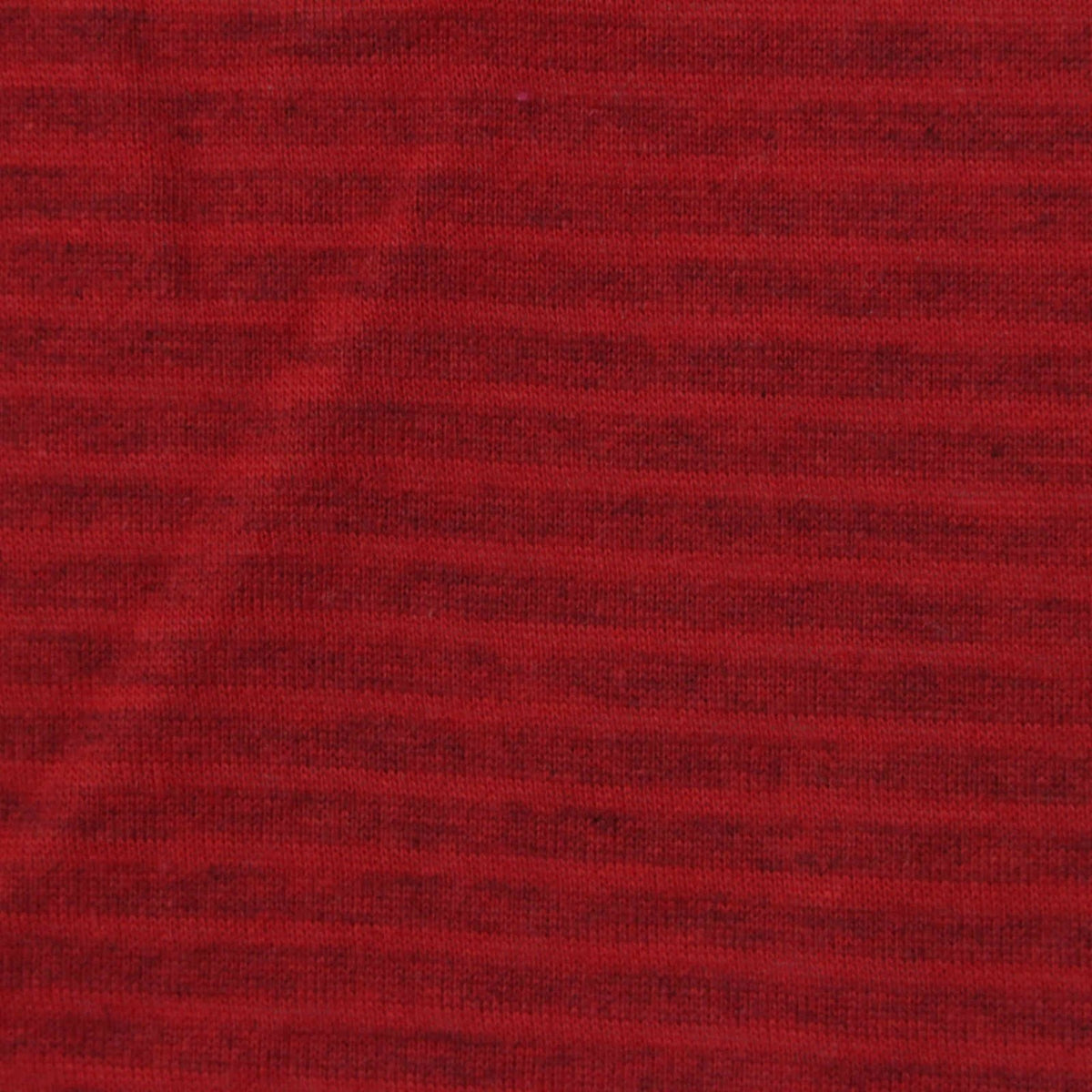 Red Horizontal-Stripe Jersey Knit, Cotton, 175 gsm