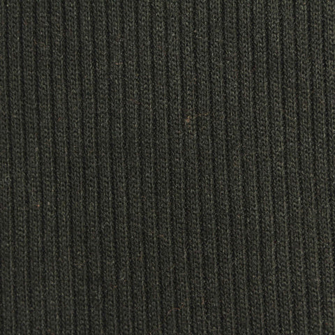 Brushed Viscose Polyester Stretch Rib Knit Fabric, 240 gsm, 135 cm — Green