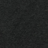 Dark Grey Heather Rib Knit, Poly-Cotton