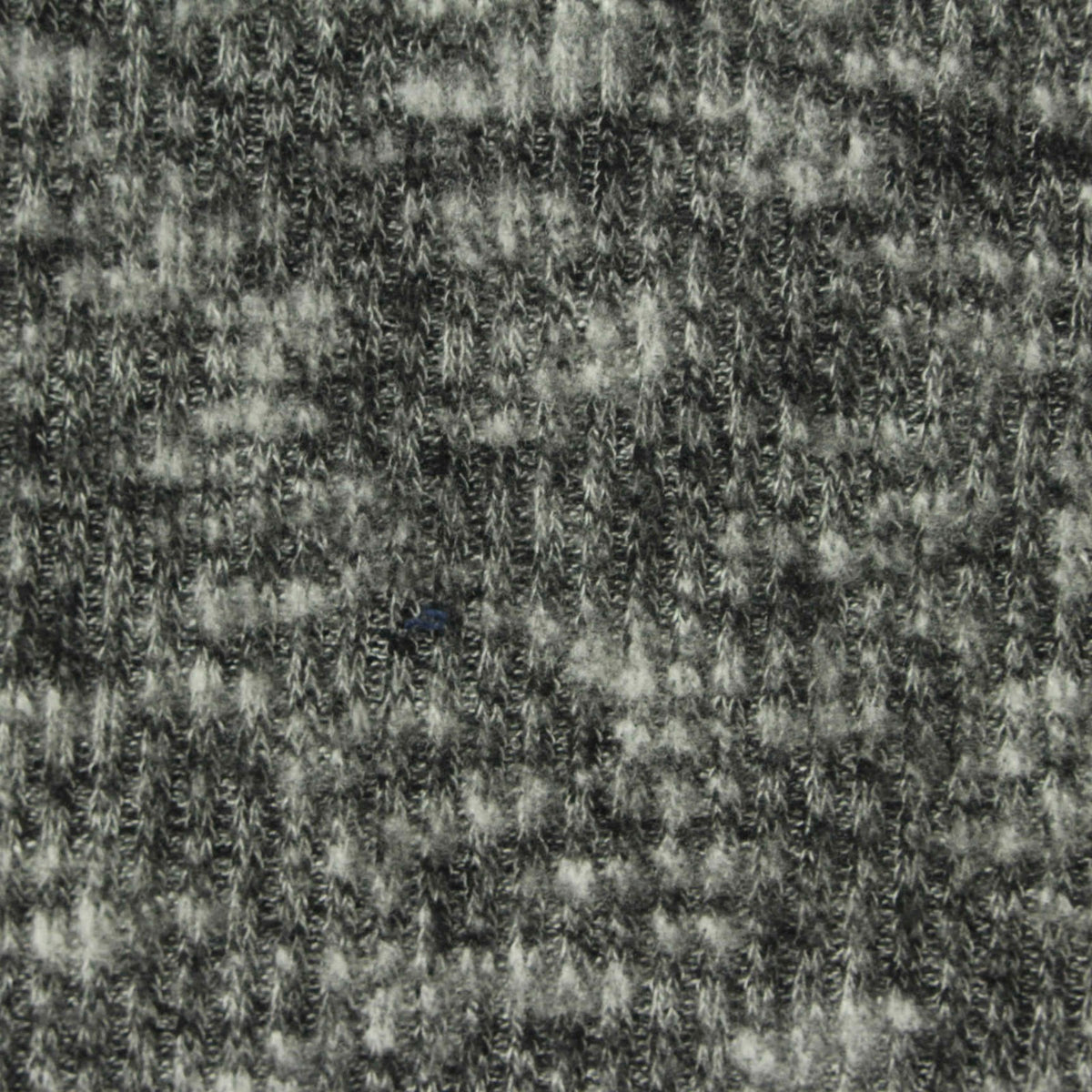Light Grey Marl Rib Knit, Viscose-Poly, 260 gsm, 145 cm