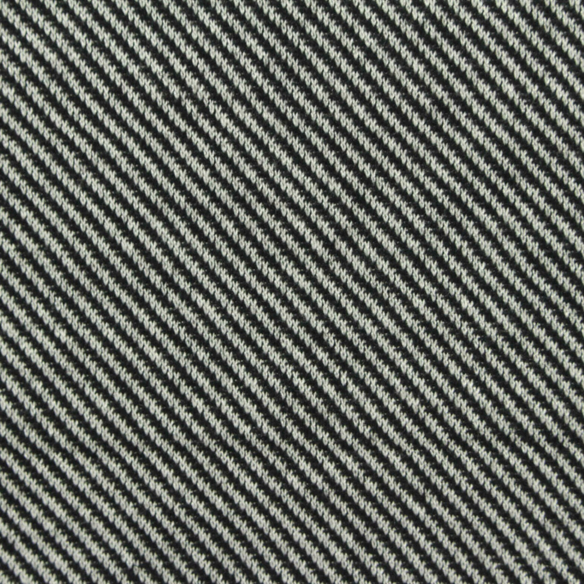Black Stripe Interlock Knit, Poly-Viscose