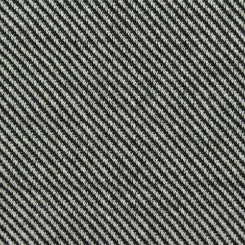 Black Stripe Interlock Knit, Poly-Viscose