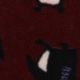 Black Animal Print Fleece, Polyester