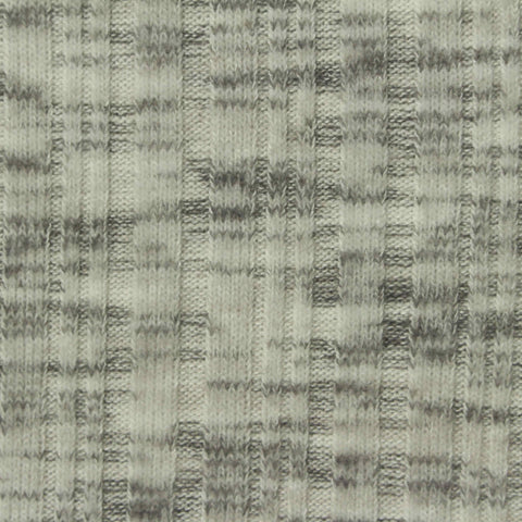 Grey Marl Rib Knit, Poly-Viscose, 230 gsm, 170 cm
