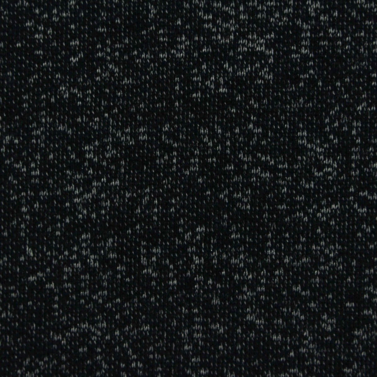 Black Marl French Terry, Cotton-Poly, 270 gsm