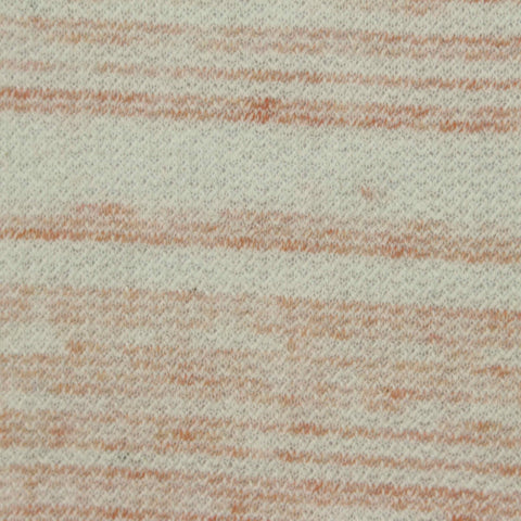 White Horizontal-Band French Terry, Poly-Cotton