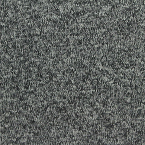 Grey Marl Interlock Knit, Polyester, 195 gsm