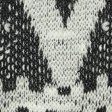 Black Zigzag Chunky Knit, Polyester — texture