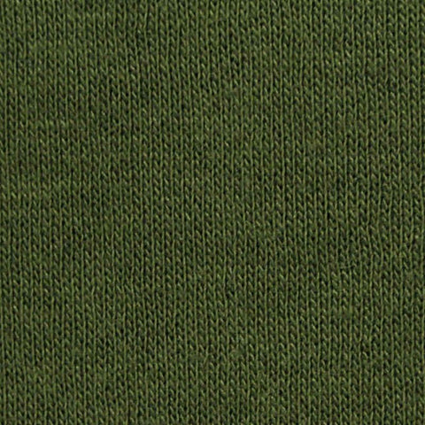 Brushed Polyester Cotton French Terry Fabric, 240 gsm, 165 cm — Green