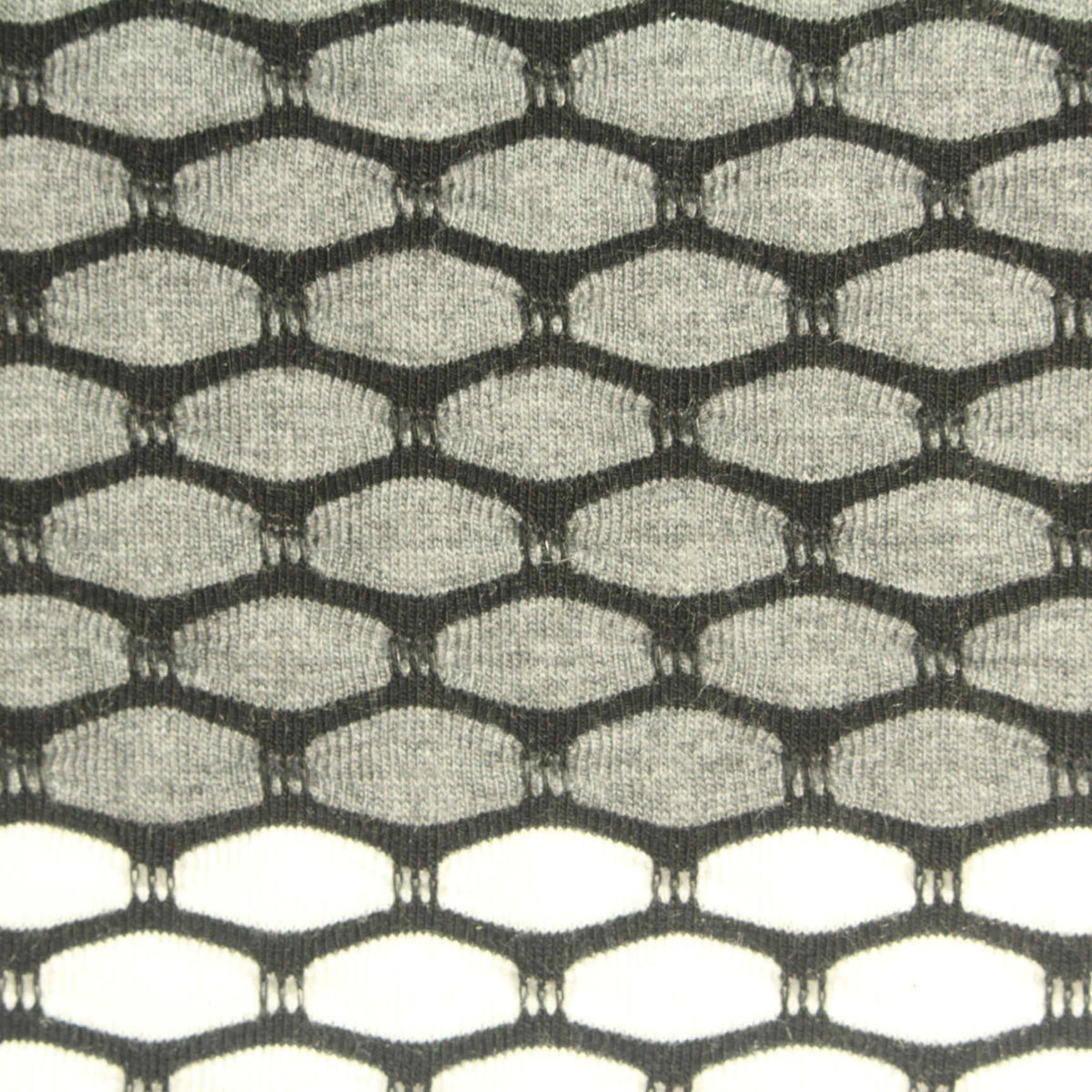 Jacquard Polyester Viscose Stretch Jersey Knit Fabric, 220 gsm, 160 cm — Grey