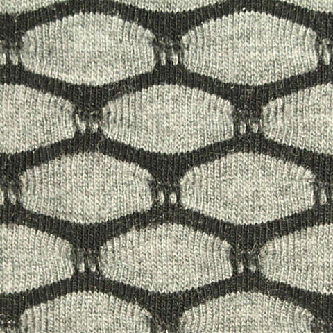 Jacquard Polyester Viscose Stretch Jersey Knit Fabric, 220 gsm, 160 cm — Grey