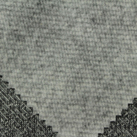 Heather Grey Marl French Terry, Poly-Viscose, 230 gsm