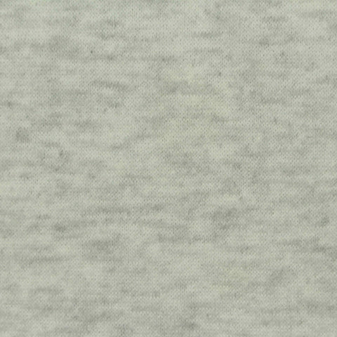 Light Grey Marl French Terry, Poly-Cotton, 230 gsm, 130 cm