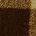 Brown Check Minky, Polyester