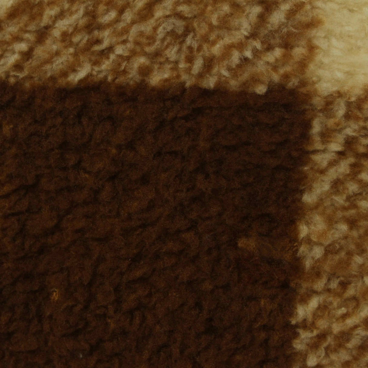 Brown Check Minky, Polyester