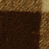 Brown Check Minky, Polyester