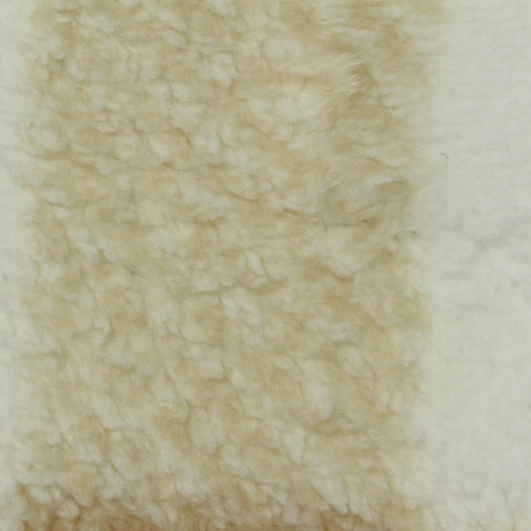 Cream Vertical-Stripe Minky, Polyester