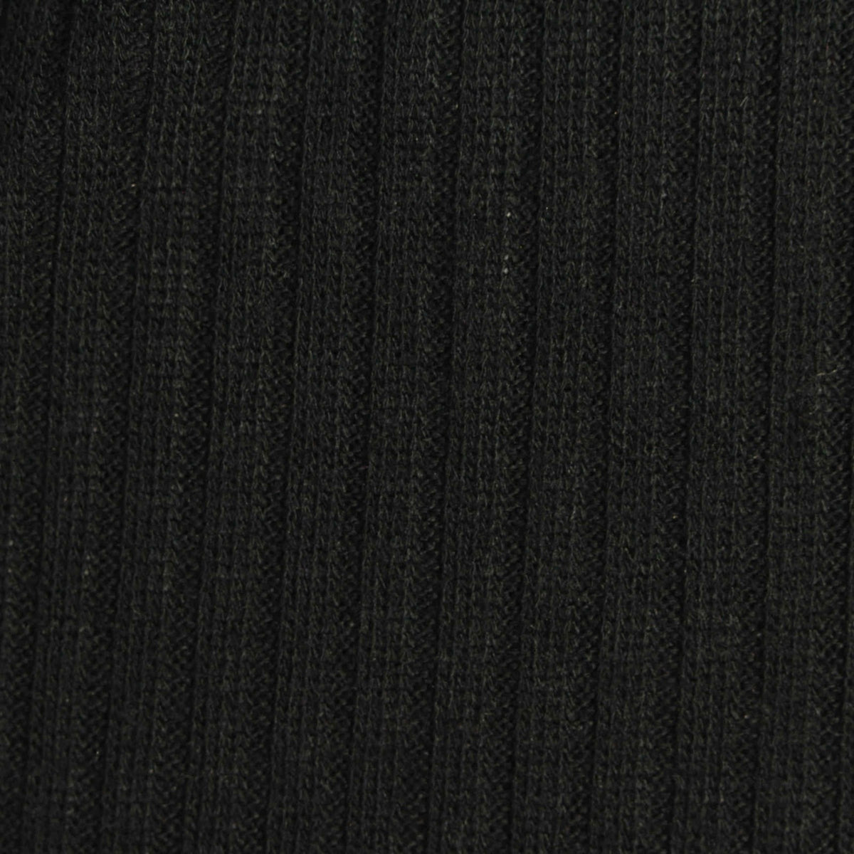 Polyester Viscose Rib Knit Fabric, 220 gsm, 150 cm — Black