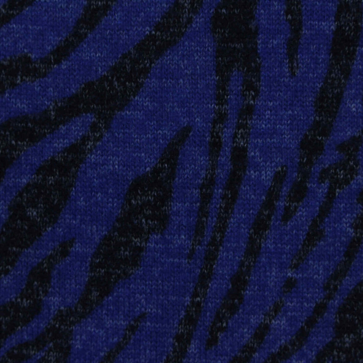Black Zebra Jersey Knit, Polyester, 260 gsm