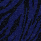 Black Zebra Jersey Knit, Polyester
