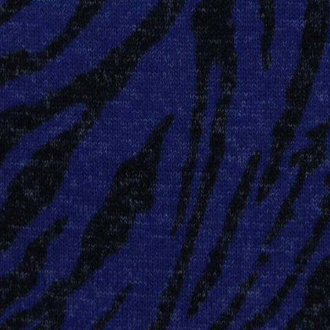Black Zebra Jersey Knit, Polyester, 260 gsm