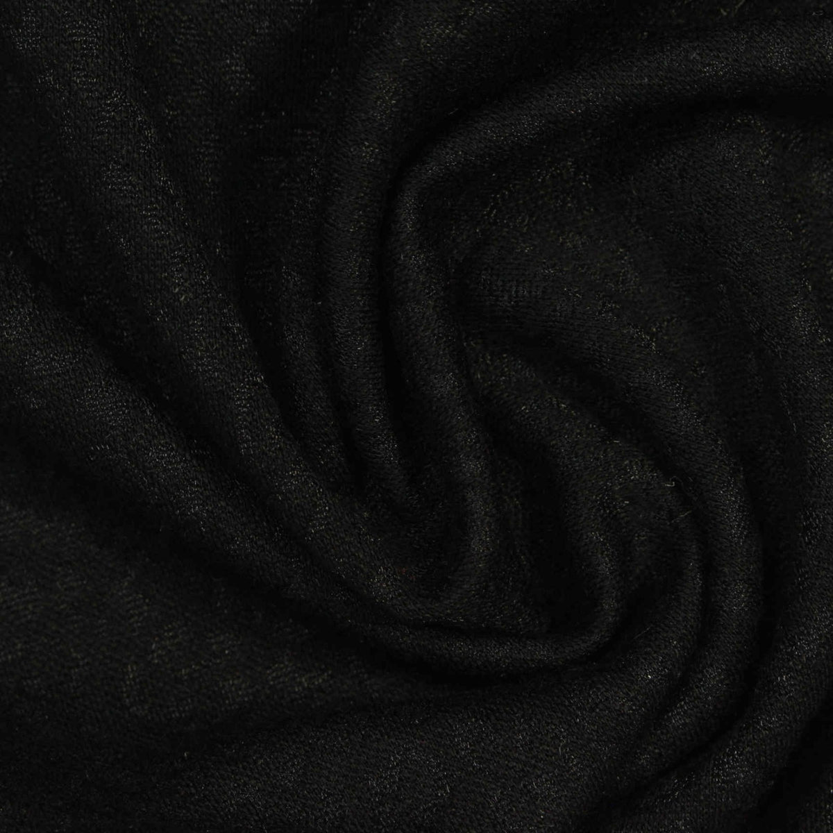 Black Tone-on-Tone Interlock Knit, Viscose-Nylon
