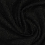 Black Tone-on-Tone Interlock Knit, Viscose-Nylon