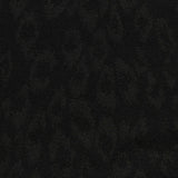 Black Tone-on-Tone Leopard Interlock Knit
