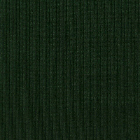 Viscose Stretch Rib Knit Fabric, 259 gsm, 125 cm — Green
