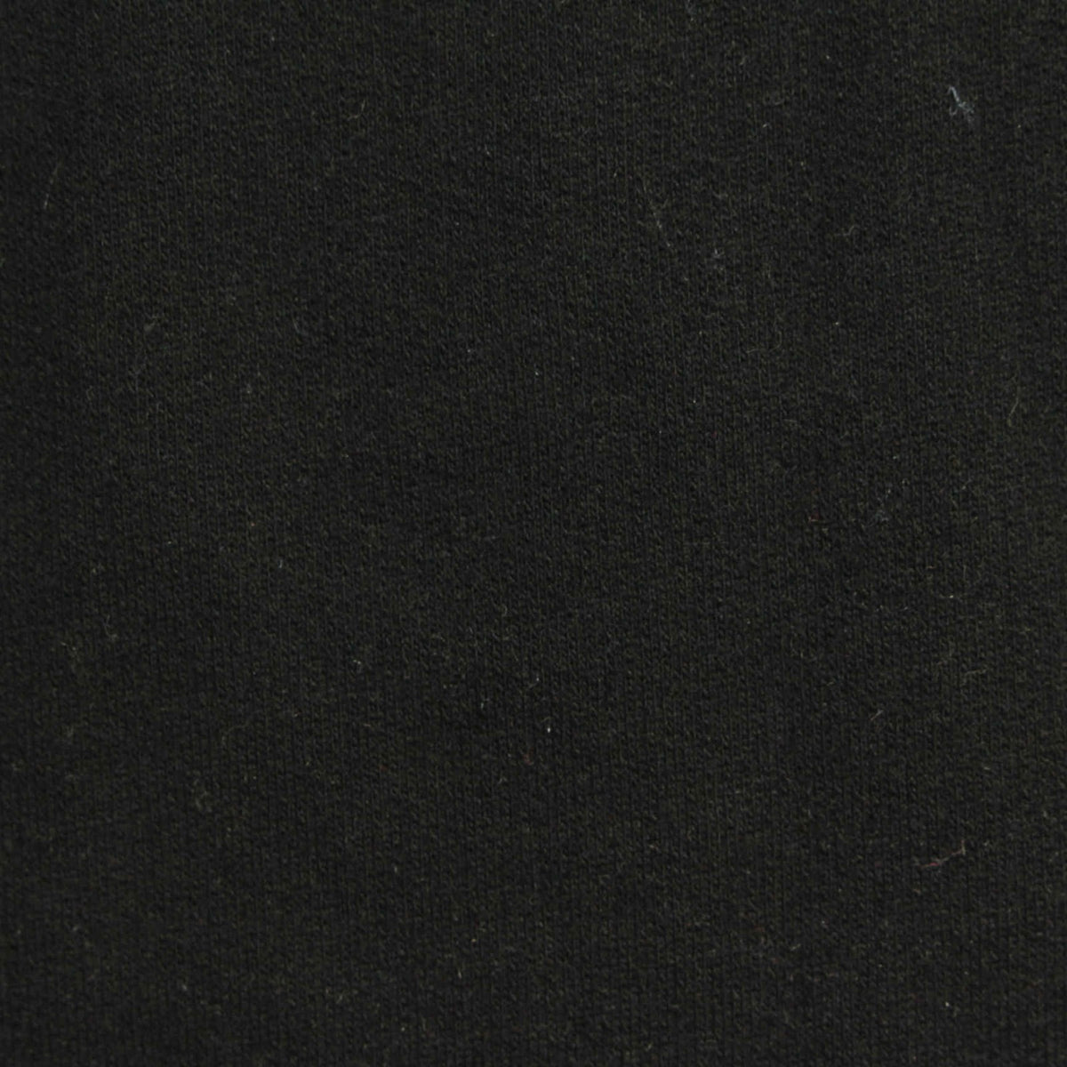 100% Cotton French Terry Fabric, 224 gsm, 170 cm — Black