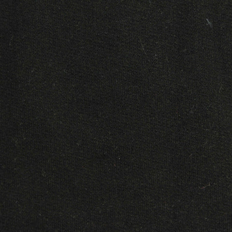 100% Cotton French Terry Fabric, 224 gsm, 170 cm — Black